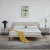 [en.casa] Porvoo 160 x 200 cm Beige
