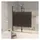 vidaXL Faltbare Duschkabine ESG 120x140 cm Schwarz
