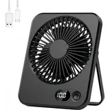 Mini-usb-ventilator, Tragbar, 5 Geschwindigkeitsstufen, Leise, Wiederaufladbar, Für Büro, Tisch, Küche, Schlafzimmer