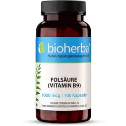 Folsäure (Vitamin B9) 1000 mcg 100 Kapseln