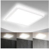 B.K.Licht LED Deckenleuchte, ultraflaches LED Panel, 18 Watt, 2.400 Lumen, 4.000 Kelvin, Inkl. Memoryfunktion, weiß