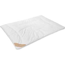 Künsemüller Cashmere Bettdecke warm 155 x 220 cm Edles Himalaya-Kaschmir - Weiß