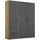 Rauch Drehtürenschrank Voyager 140 x 194 x 53 cm Grau
