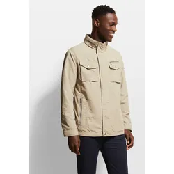 Langjacke BUGATTI, Herren, Gr. 52, beige, 100% Polyamid, casual, regular fit, Langarm Manschette, Jacken, mit einrollbarer Kapuze