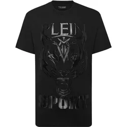 PLEIN SPORT Herren Shirt TIGER, Schwarz, 3XL