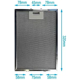 Air2Go Metall-Fettfilter 320x220mm
