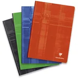 Clairefontaine 69141C - Packung mit 5 Kladden/Notizbücher mit Softcover, DIN A4 , 96 Blatt 90g, französische Lineatur, farbig sortiert, 1 Pack