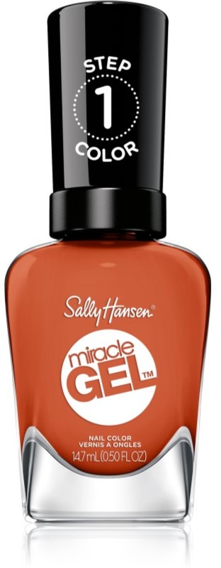 Sally Hansen Miracle GelTM Gel-Lack für Fingernägel - keine UV/LED Lampe erforderlich Farbton 388 A Hot Minute 14,7 ml