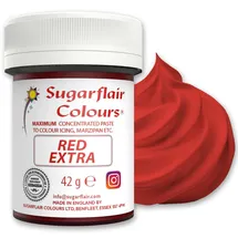 sugarflair colours Lebensmittelfarbe Max Konzentriert Red Extra 42 g