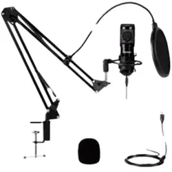 Gear4U RGB Streaming Microphone, Studio-Mikrofon, -38 dB, 30 - 20000 Hz, 2200 Oh