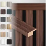 Akustikpaneele Zubehör Abschlussleiste Lamellen mdf Wandverkleidung: 275cm, Catania Oak - Hexim