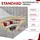 MKS Meble Veneto King 180 x 200 cm H3 Beige