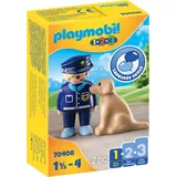 Playmobil 1.2.3 Polizist mit Hund 70408