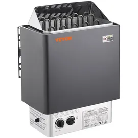 Vevor Saunaofen, 8 kW, 400 V, 3N tragbare Saunaheizung für drinnen & draußen mit 3-Stunden-Timer, integrierte Steuerung für 8–12 m3, gewerbliche Nutzung in der Spa-Dusche von Hotels, max. 110 °C