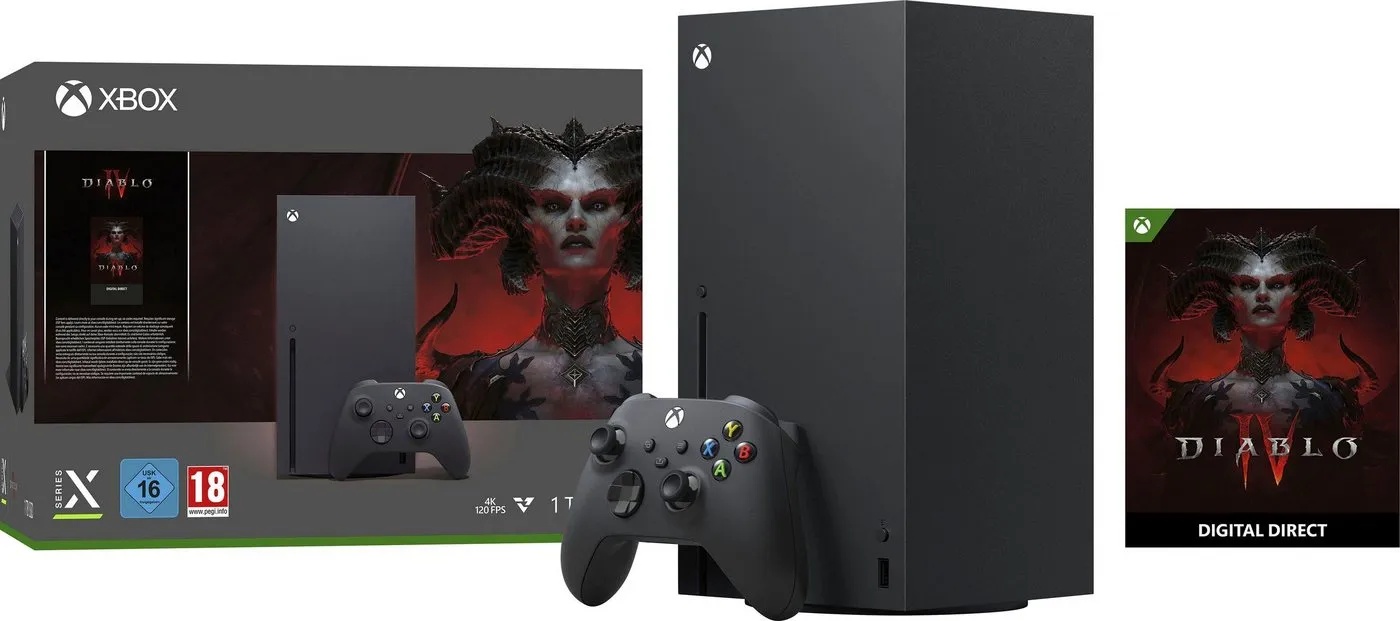 Xbox Series X - Diablo IV Bundle 1TB, Xbox Series X Diablo IV Bundle schwarz