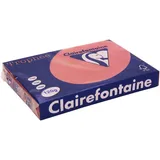 Clairefontaine 1218C - Ries mit 250 Blatt Druckerpapier / Kopierpapier Trophée, DIN A4 (21x29,7 cm), 120g, Kirschrot intensive Farbe, 1 Ries