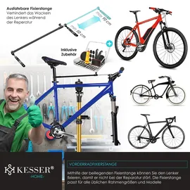 Kesser Fahrradmontageständer Profi Aluminium 360° drehbar gold