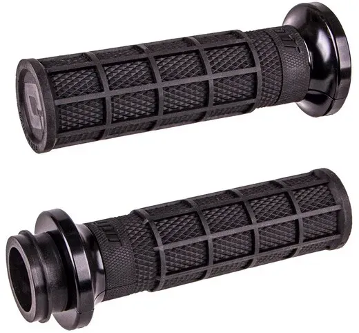 ODI V-Twin Lock-onTM Hart-Luck Signature Full-Waffle Grip Set (Throttle By Wire) - Harley Davidson 2008-