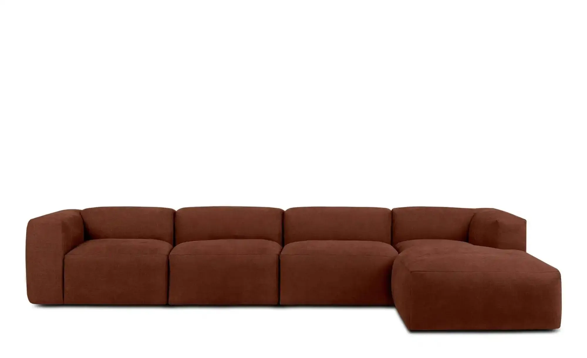 KONSIMO Ecksofa  Buffo , orange , Maße (cm): B: 365 H: 73