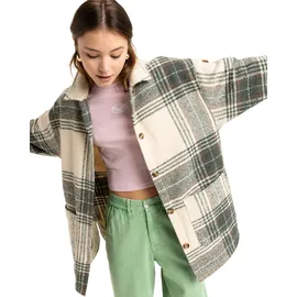 Roxy Check Me Now Jacke - Agave Green Olan Plaid - S