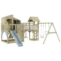 OUTDOORTOYS Spielturm Emma Holz Eisblau