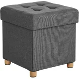 Songmics Hocker mit Stauraum LSF14GYZ dunkelgrau, 1 St.