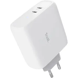Trust Maxo 65W Dual USB-C-Ladegerät, Weiß