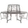 Tectake Baumbank 164 x 164 x 89 cm Anthrazit