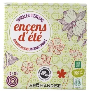 Aromandise Sommer Räucherwerk Räucherspirale (10St)