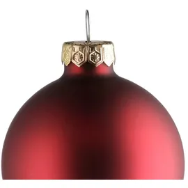 Kaemingk Weihnachtsbaumkugel 10er-Set - rot ¦ Glas,Aluminium Ø: 6