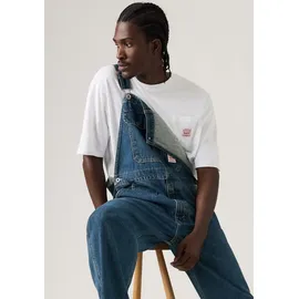 Levi's Overall "LOOSE OVERALLS", Herren, Gr. M, N-Gr, blau (get involved overall), Denim/Jeans, Obermaterial: 100% Baumwolle, unifarben, loose fit lang, Overalls Overall, Denim-Latzhose