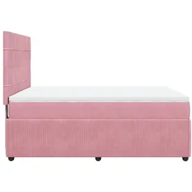 vidaXL Boxspringbett 140 x 200 cm Rosa