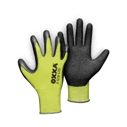 OXXA® Premium X-Grip-Lite 51-025 Arbeitshandschuhe, schwarz/gelb 15102509 , 1 Karton = 144 Paar, Größe 9