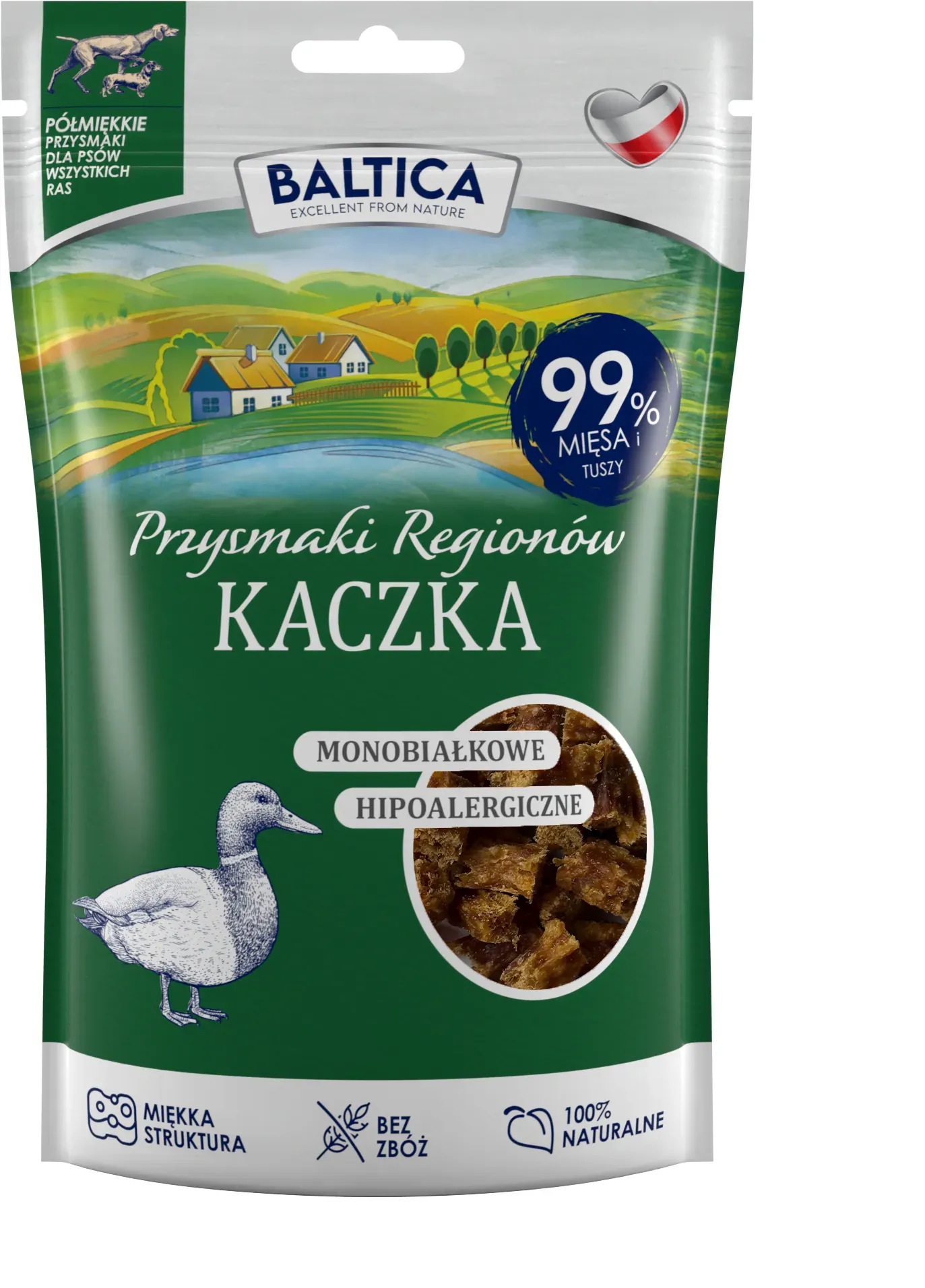 BALTICA halbweiche Entenleckerlis 80g Mono-Protein