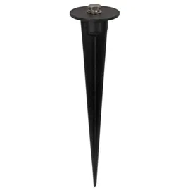 Perel Erdspieß für LED-Strahler Aluminium 4 cm Durchmesser 16 cm Höhe 1 Stück schwarz
