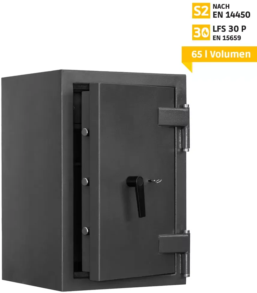 ATLAS Tresor Safe Möbeltresor TA S25 PRO, Doppelbartschloss, Sicherheitsstufe S2 & Feuerschutz