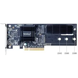 Synology M2D18 - Storage bay adapter - Expansion Slot to 2 x M.2 - M.2 Card - PCIe 2.0 x8