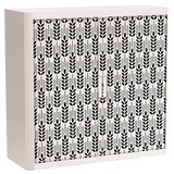 PAPERFLOW easyOffice Black & White Rollladenschrank 60516 2 Fachböden 110,0 x 41,5 x 104,0 cm