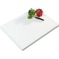 Tranchierbrett KESPER, weiß, B:45,5cm H:1,20cm L:60,5cm, Kunststoff, Schneidebretter