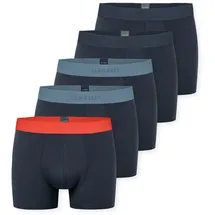 SCHIESSER Boxershorts 95/5 Multipacks blau/rot/grau/schwarz XL 5er Pack