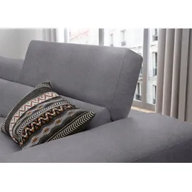 W.Schillig Eckcouch Polyester 3-Sitzer Grau