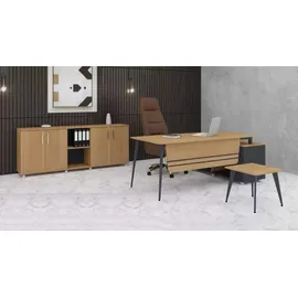 xl moebel gmbh Arbeitszimmer Set: Neu Couchtisch Modern Design Holz Eckschreibtisch, 3 tlg