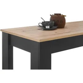 Stella Trading Bartisch Modesto 50 x 103 x 115 cm Schwarz/Eiche Artisan