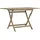 vidaXL Gartentisch Klappbar Grau 120x70x75 cm Massivholz Teak