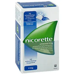 Nicorette 4 mg whitemint Kaugummi