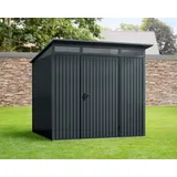 Hörmann Gerätehaus Trend-P Typ 2 2,48 x 2,83 x 2,32 m anthrazitgrau Standardtür
