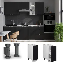 Vicco Unterschrank Apotheker Fame-Line 30 x 0 x 0 cm Schwarz Weiß