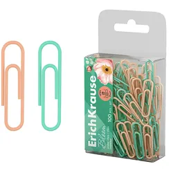 100 Büroklammern 28mm Bloom rostfrei kratzfrei klein Metall kunststoffüberzogen Briefklammern Papierklammern Klammern Paper Clips Mint Nude Pastell