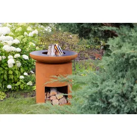 Buschbeck 'Sioux' rostoptik, 80 x 88 x 80 cm