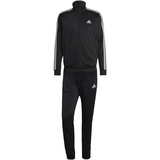 adidas Herren 3 Stripes Trainingsanzug, Black, XL
